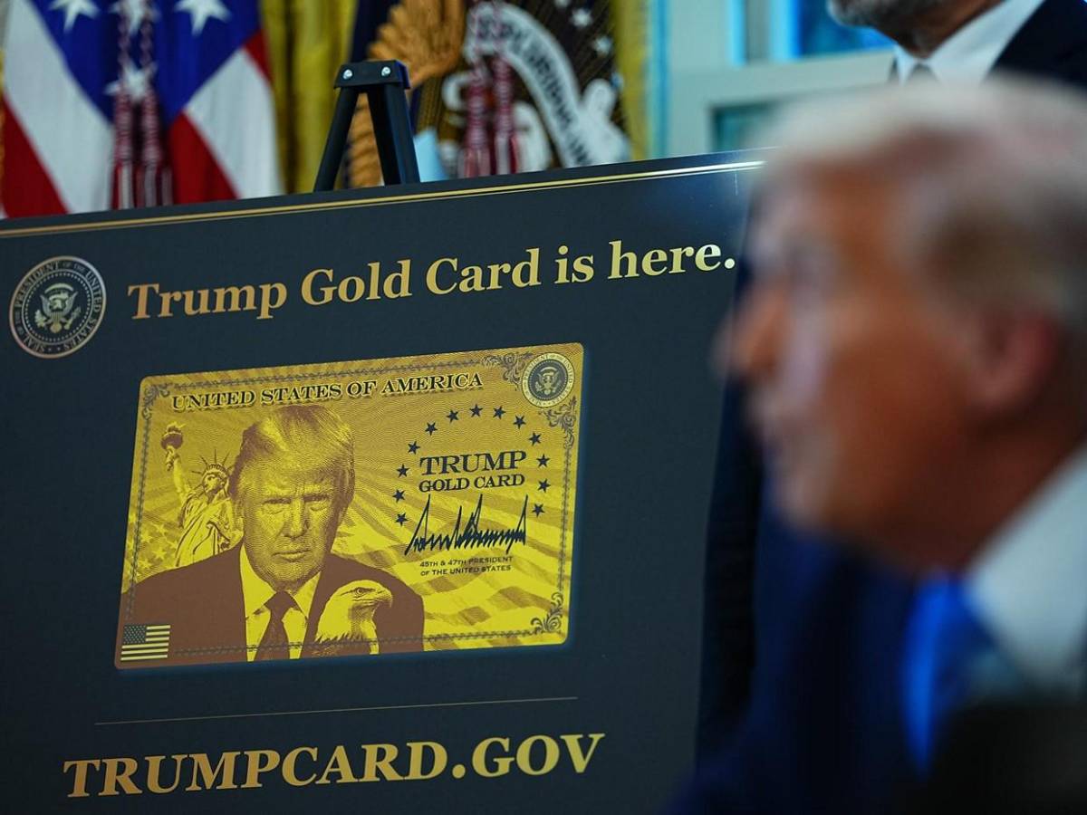 Así es la nueva tarjeta dorada de Trump por un pago mínimo de un millón de dólares