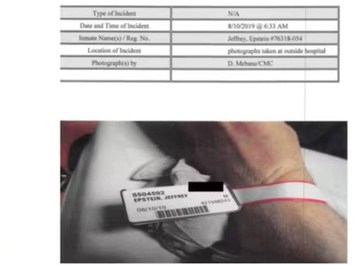 Fotos inéditas y documentos del FBI revelan nuevos detalles sobre muerte de Jeffrey Epstein