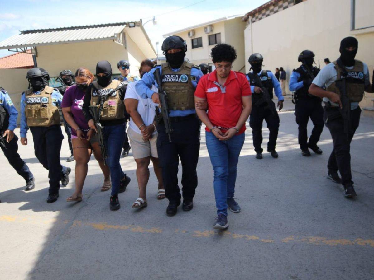 Capturan a cinco integrantes de la MS-13 vinculados al lavado de más de 70 millones de lempiras