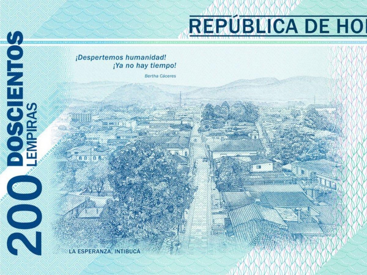 EN FOTOS: así luce el nuevo billete de 200 lempiras con el rostro de Bertha Cáceres
