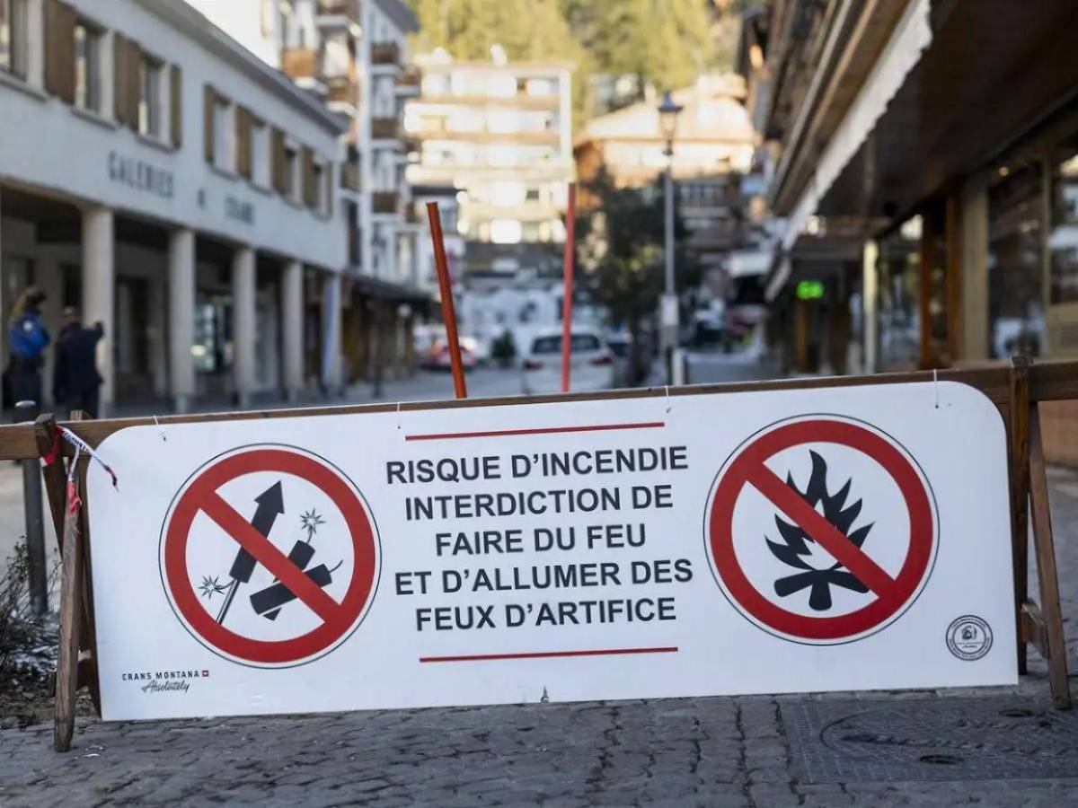 ¿Qué causó el fuego? Revelan el origen del incendio en un exclusivo bar de esquí en Suiza