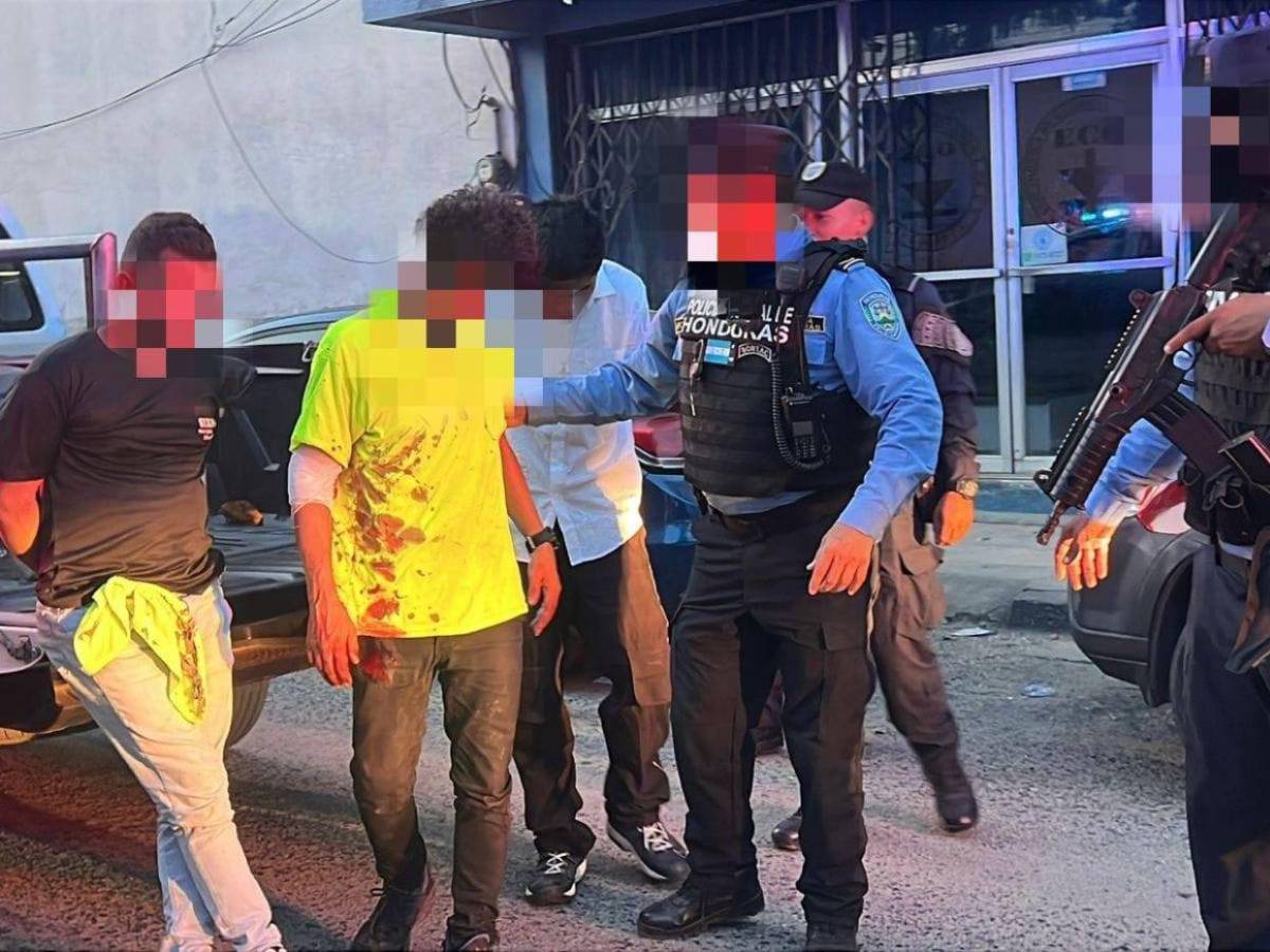 Capturan a tres hombres que asaltaron un bus en San Pedro Sula