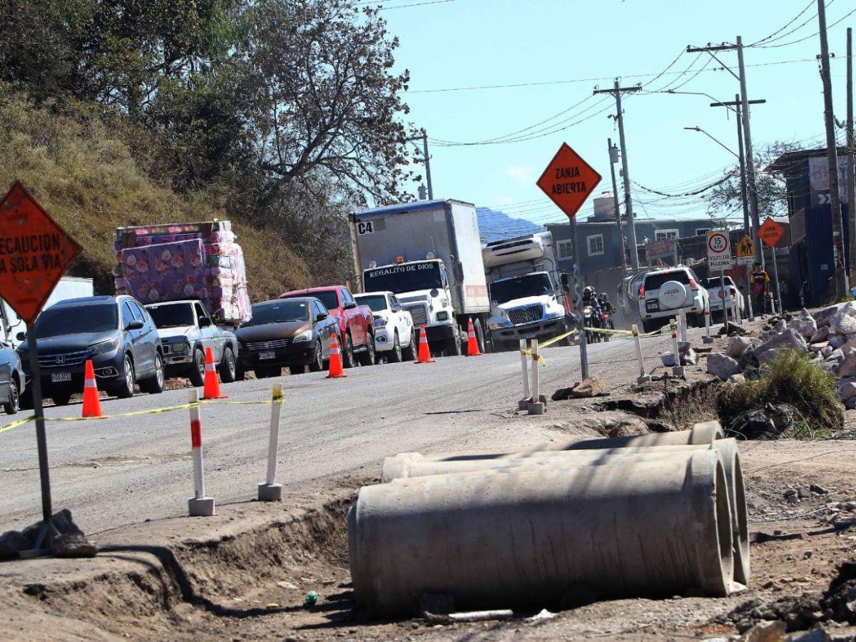 En fotos: así avanza ampliación de la carretera salida a Olancho en la capital