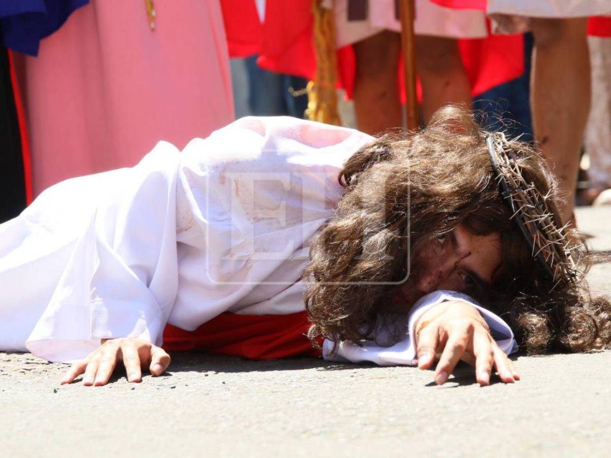 EN FOTOS: Las escenas que marcaron el Viernes Santo en Tegucigalpa
