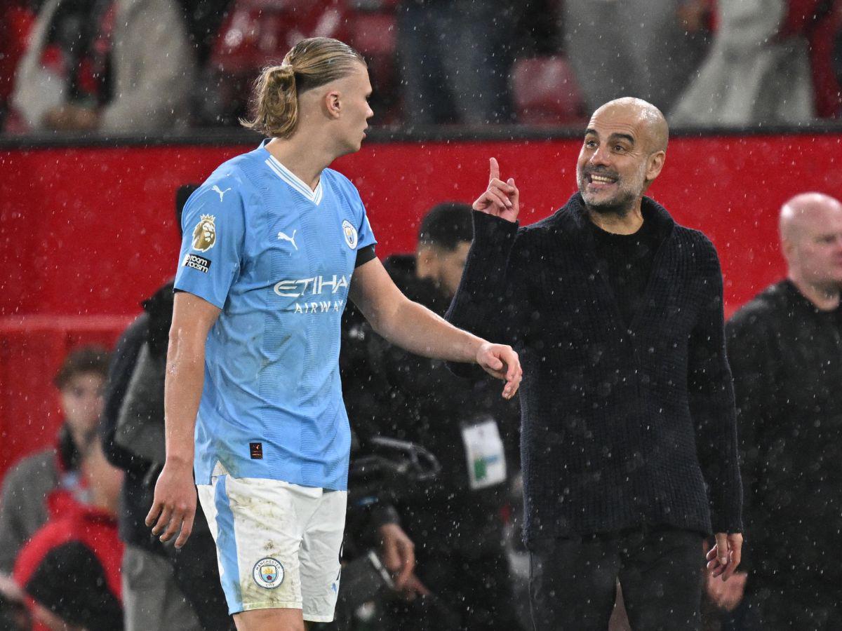Doblete de Erling Haaland define el derbi de Manchester para el City