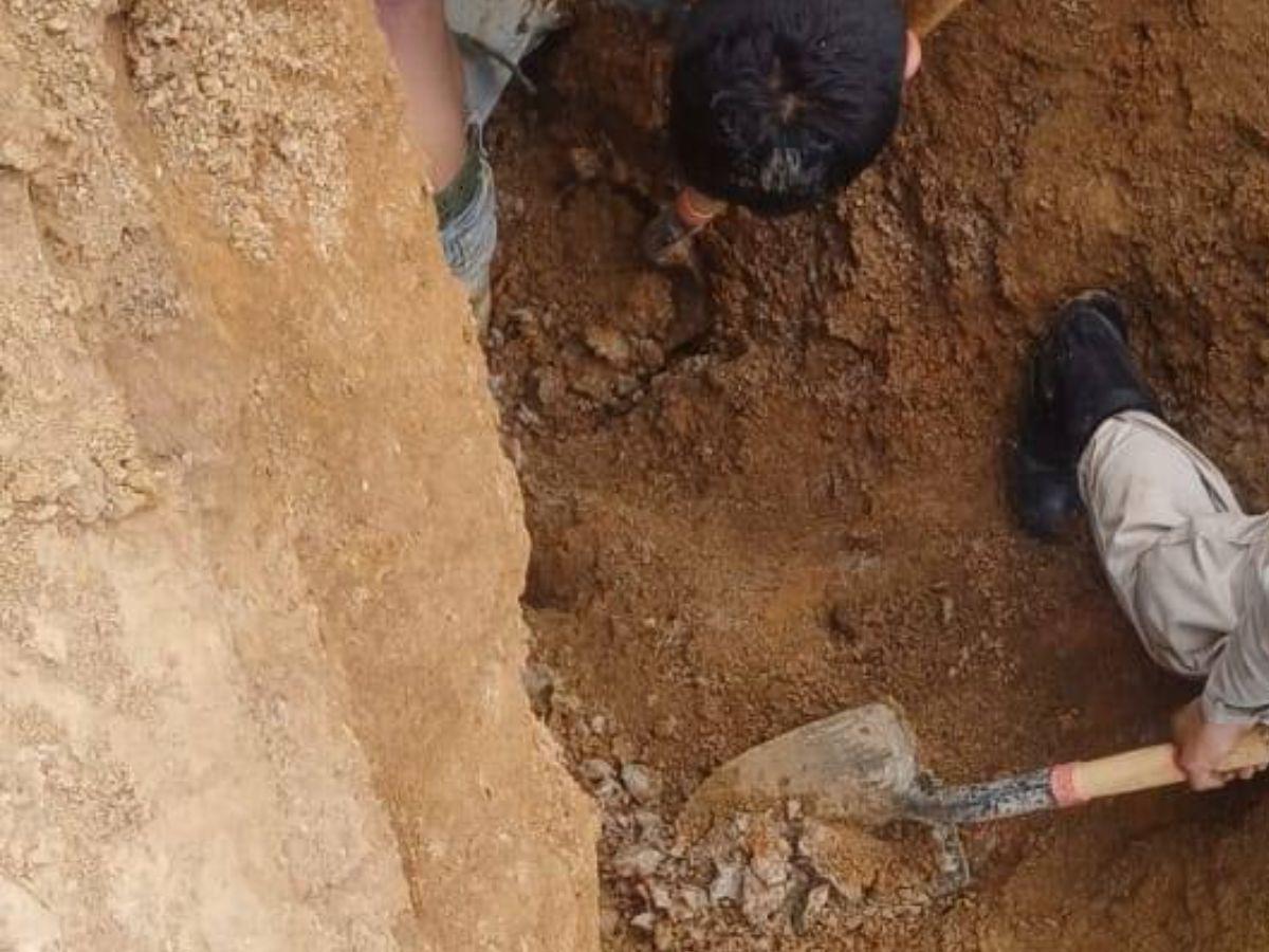 Alexis Vásquez murió soterrado mientras realizaba una excavación para una alcantarilla en Intibucá