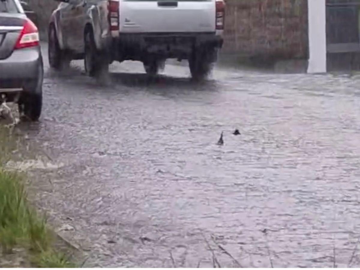 Las imágenes de las intensas lluvias que azotan la capital