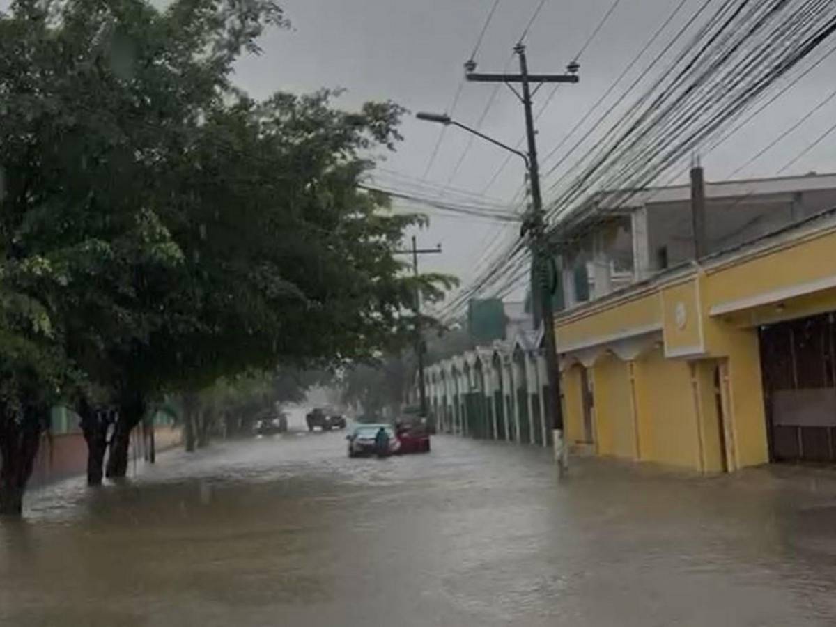 Masa de aire frío ya deja zonas inundadas en La Ceiba y otros sectores del norte
