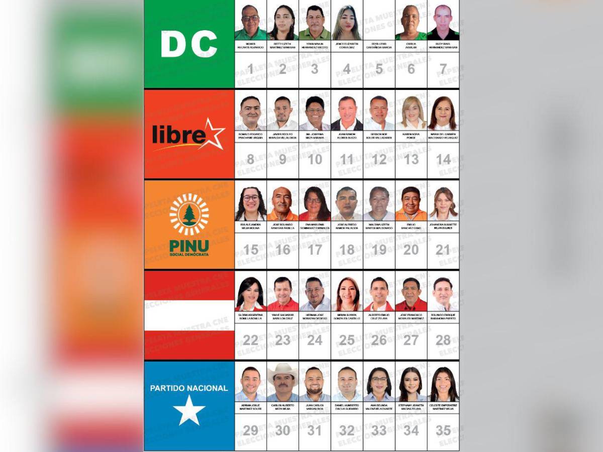Uno estuvo en tres partidos: los candidatos a diputados por Comayagua