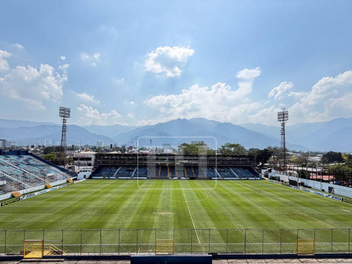 ¿Cómo quedó la grama? Pulen el estadio Morazán para la final entre Marathón y Motagua