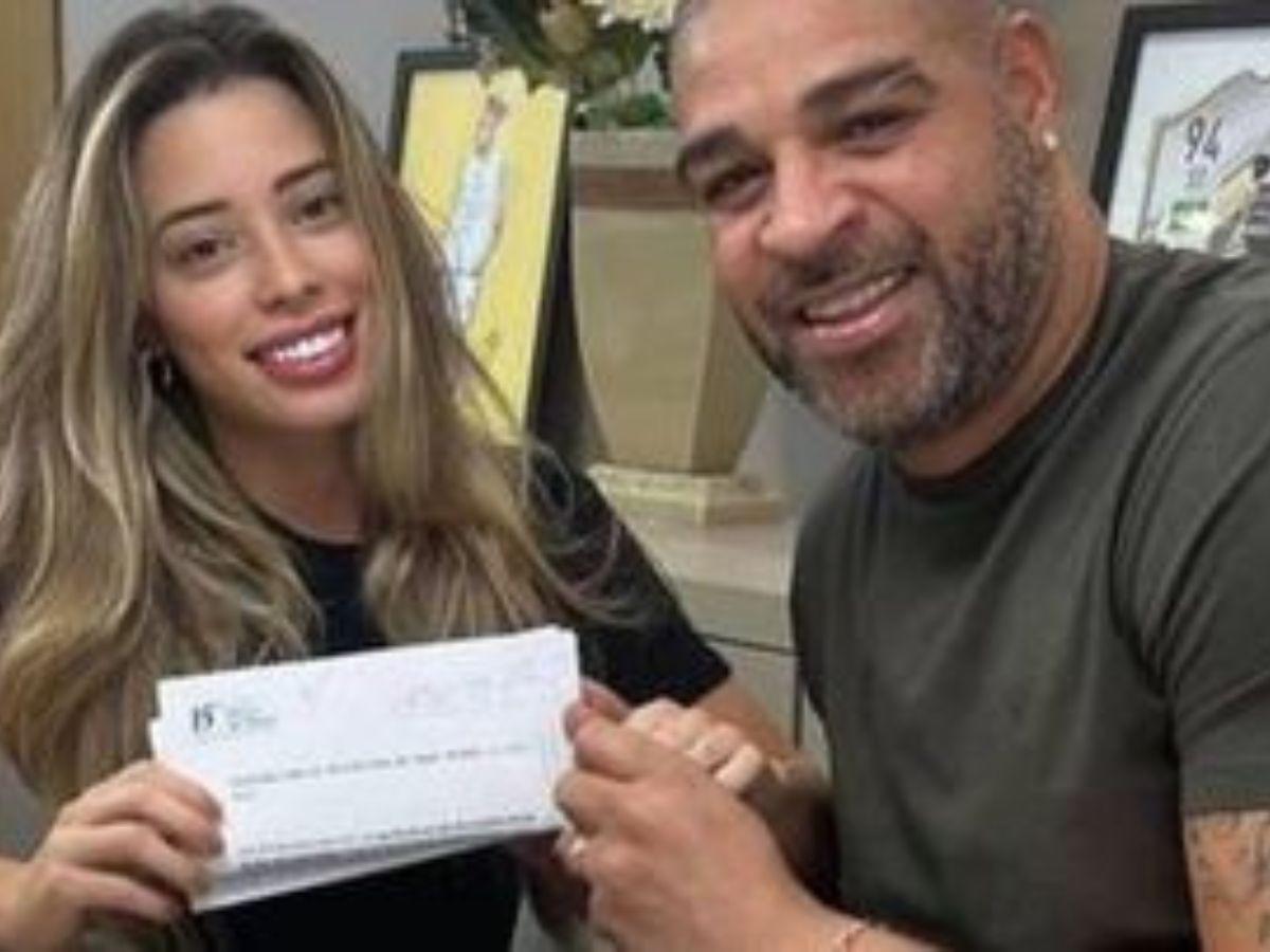 Adriano, exjugador de Brasil, se separó de su mujer 24 días después de casados por culpa del Mundial