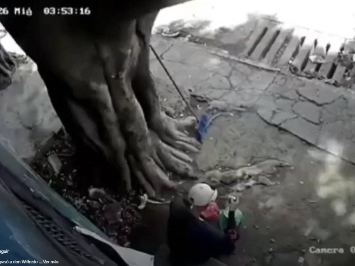 Wilfredo Andino, empleado que fue embestido cuando se encontraba comiendo