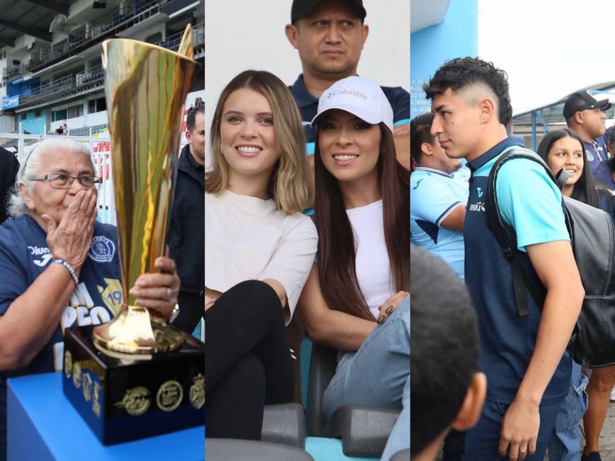 Motagua llena de alegría el estadio Nacional: Beso a la copa, novias de los Auzmendi y fichajes