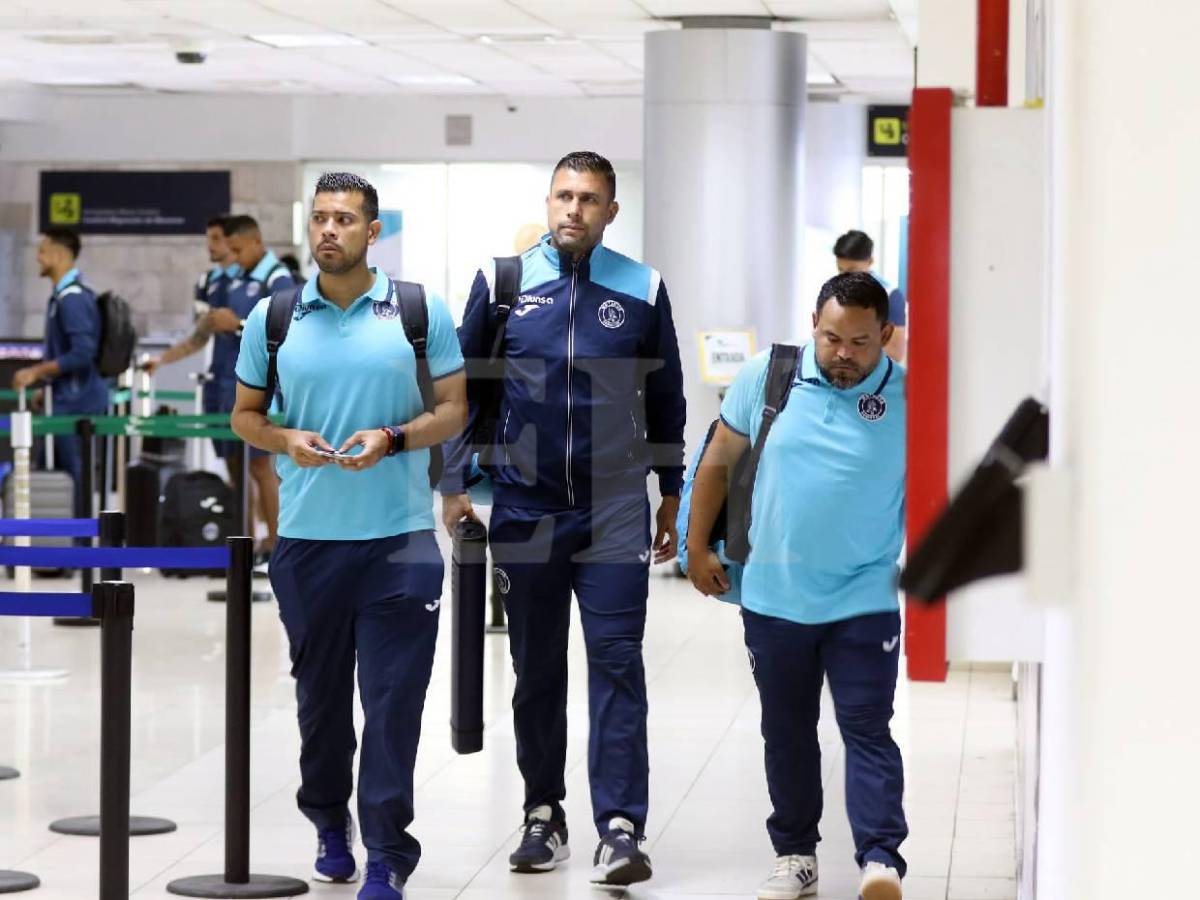 Emilio sorprende y futbolistas que no viajan: Así fue la salida de Motagua rumbo a Belice