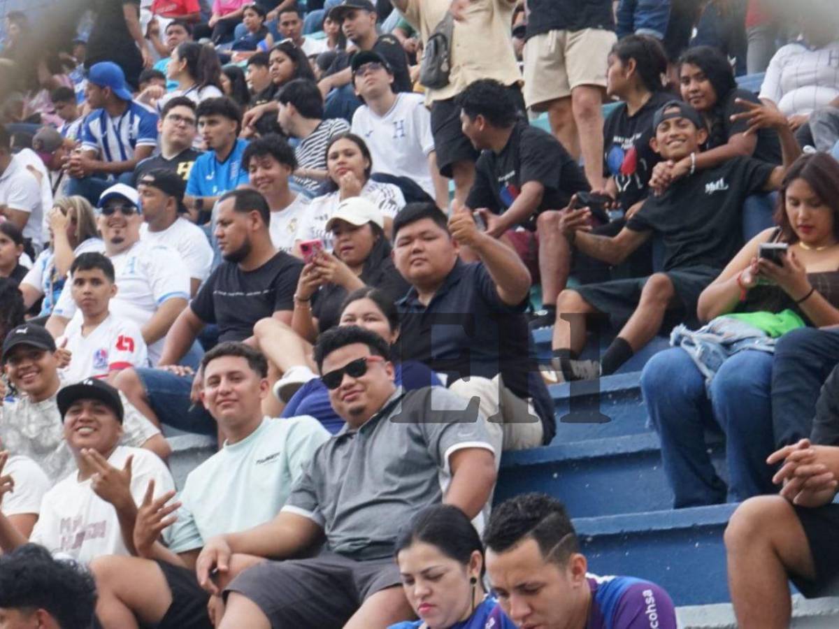 ¡Repleto! Así luce el estadio Morazán en el partido de tiktokers Honduras vs El Salvador