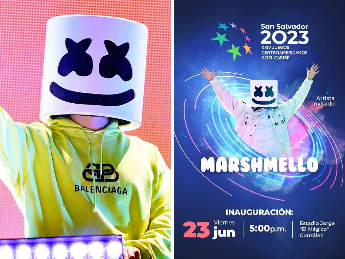 Marshmello será el artista de la inauguración de los Juegos Centroamericanos y del Caribe 2023