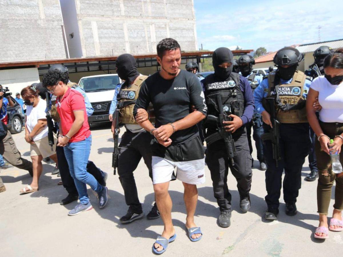 Capturan a cinco integrantes de la MS-13 vinculados al lavado de más de 70 millones de lempiras