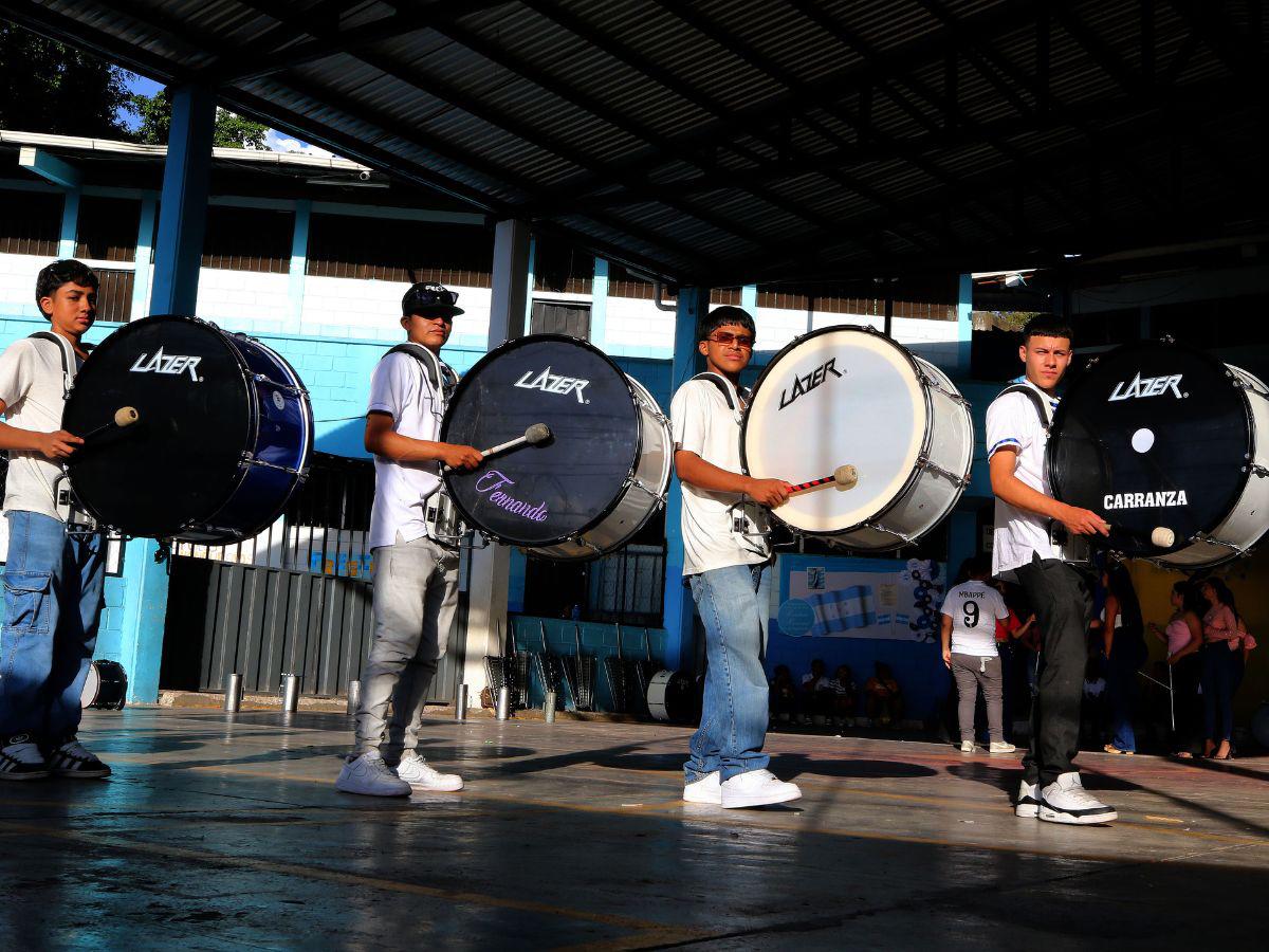 ¡Humo de colores! Así sorprenderá la banda del Técnico Nueva Suyapa en los desfiles patrios