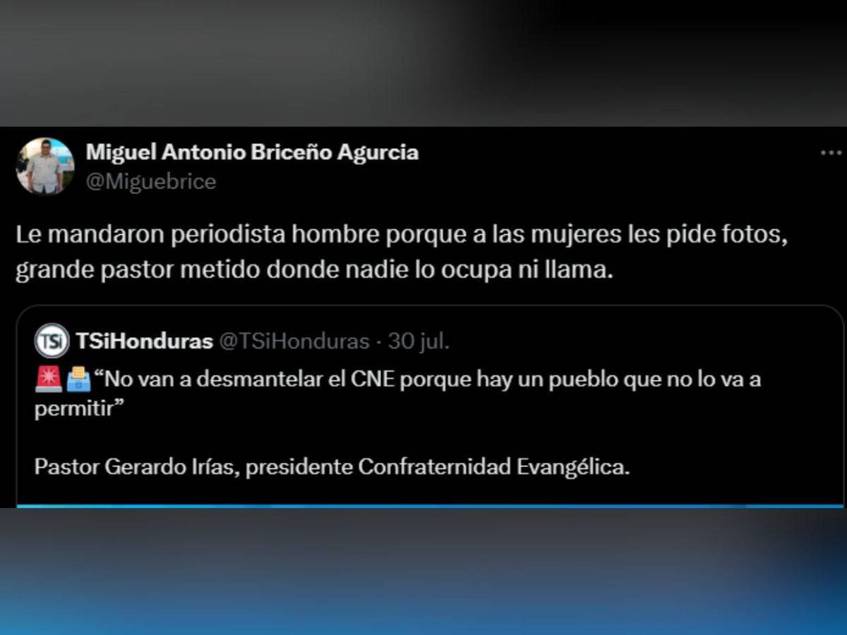 Miguel Briceño, ​​​​​de las marchas de las antorchas a ser parte del gobierno y criticar las iglesias
