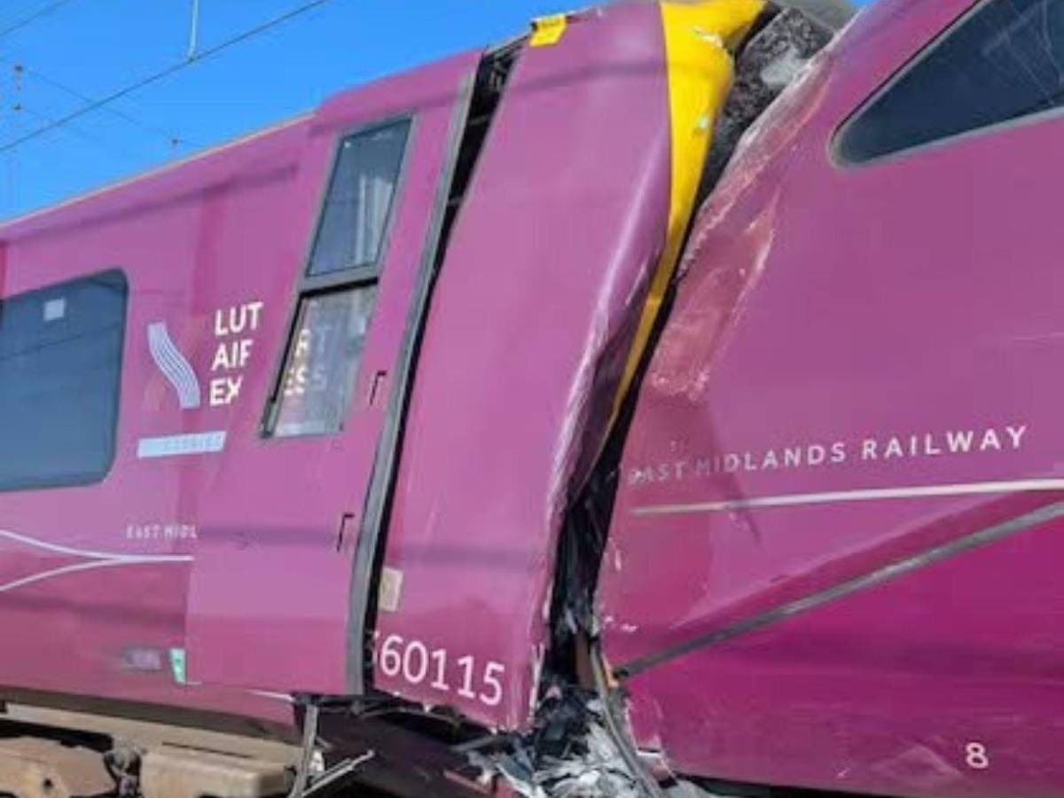 EN FOTOS: un muerto y decenas de heridos deja colisión de trenes en Bedford, Inglaterra