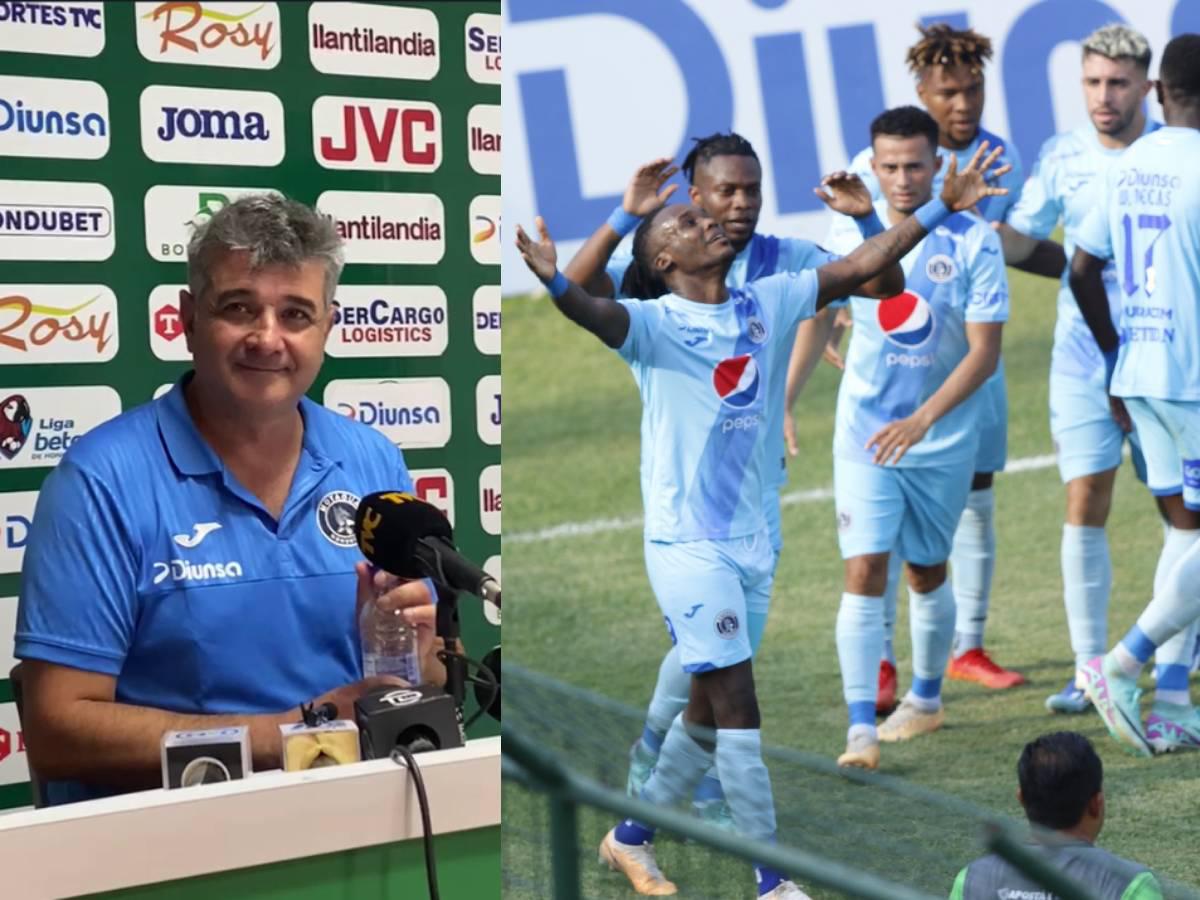 Diego Vázquez ve con buenos ojos el empate de Motagua ante Marathón