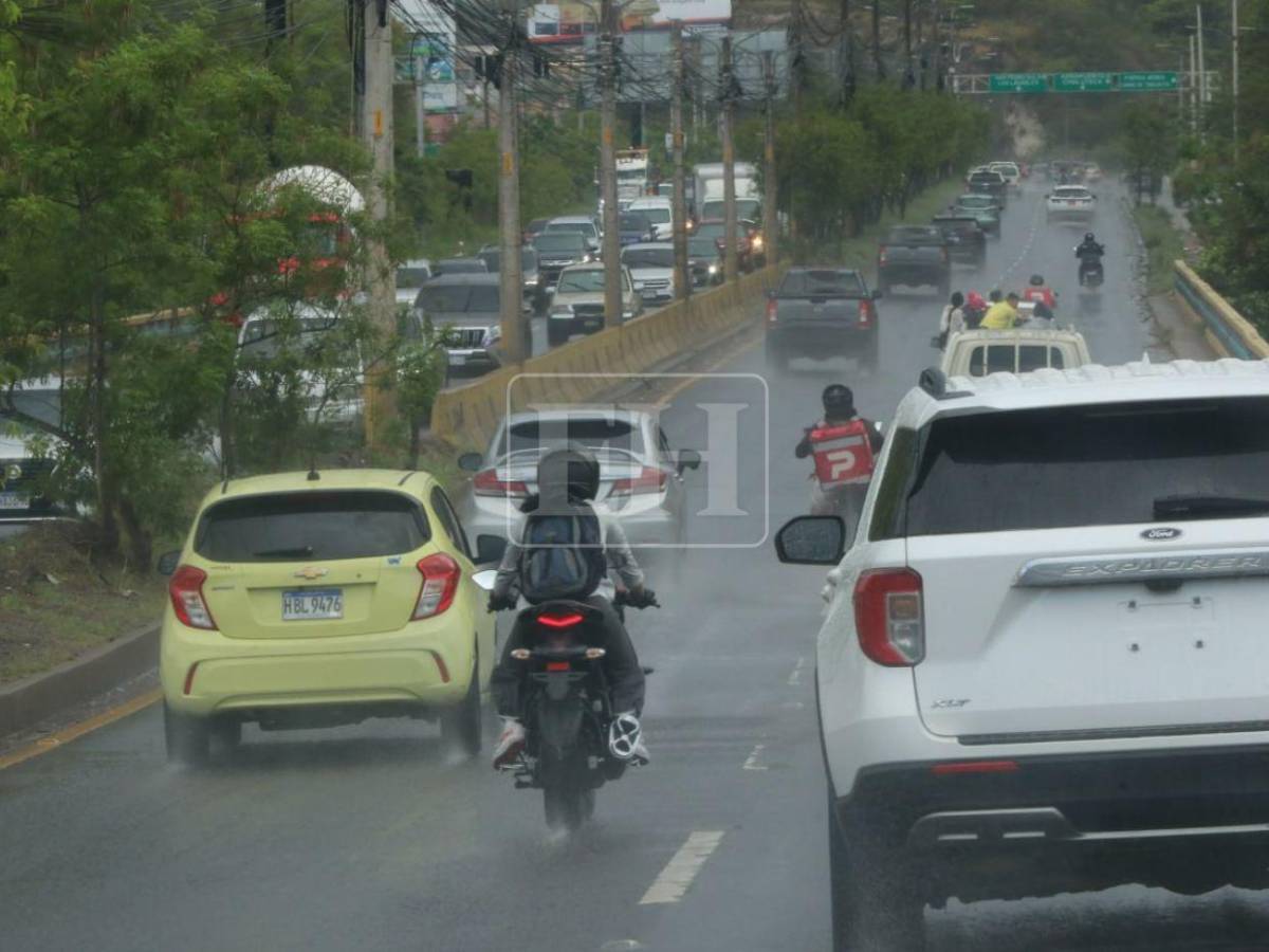 Fuertes lluvias caen sobre varias zonas de Tegucigalpa este viernes 5 de junio
