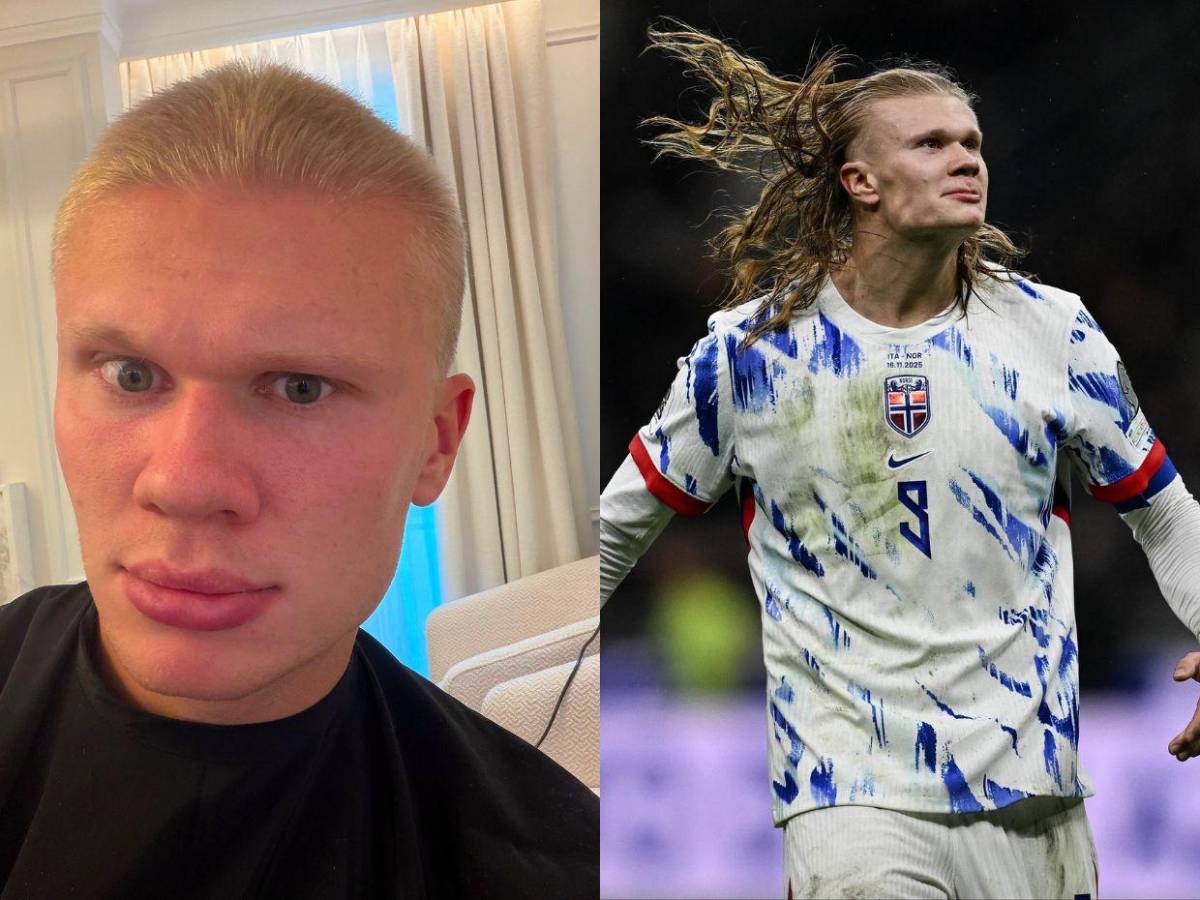 ¡No es IA! Erling Haaland dice adiós a su icónica cabellera rubia: así luce ahora