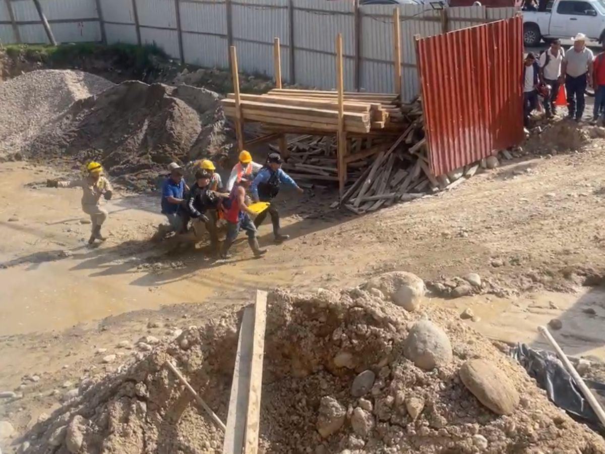 Soterradas quedaron tres personas en Gracias, Lempira: se confirma la muerte de un obrero