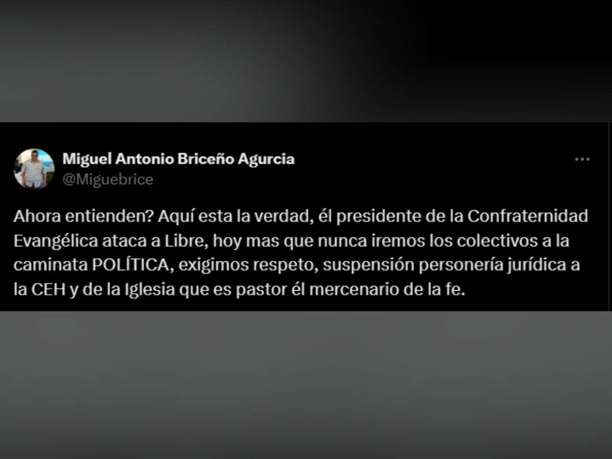 Miguel Briceño, ​​​​​de las marchas de las antorchas a ser parte del gobierno y criticar las iglesias