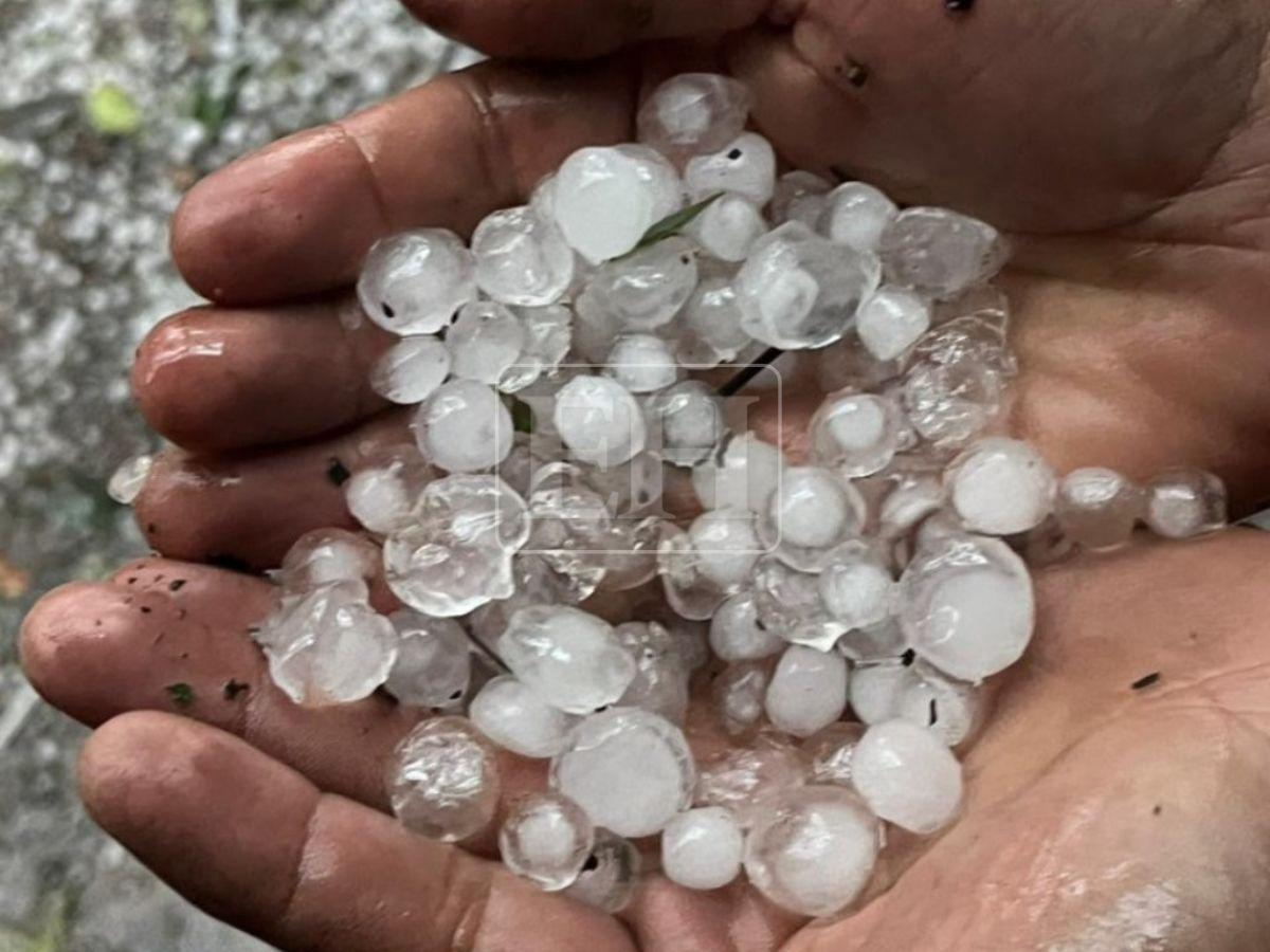 Vienen más lluvias con granizo: Copeco detalla las zonas de Honduras donde podría caer