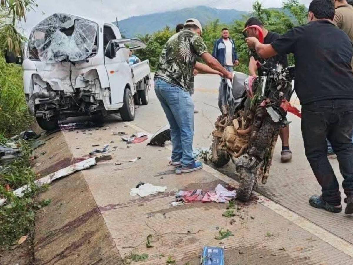 Dan último adiós a cuatro miembros de familia muertos en fatal accidente en Copán