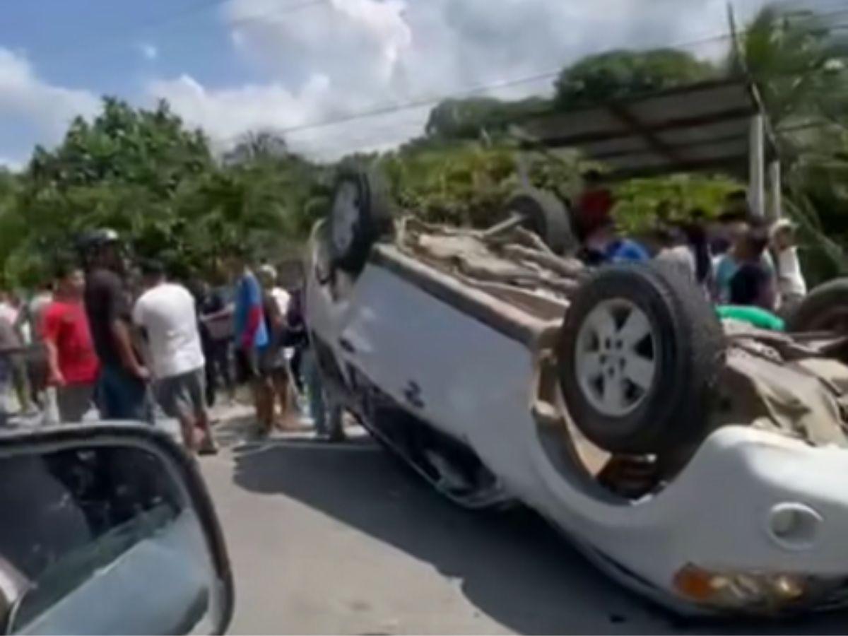 “El carro venía zigzagueando y voló”: así fue el accidente que dejó a dos niños muertos en Omoa