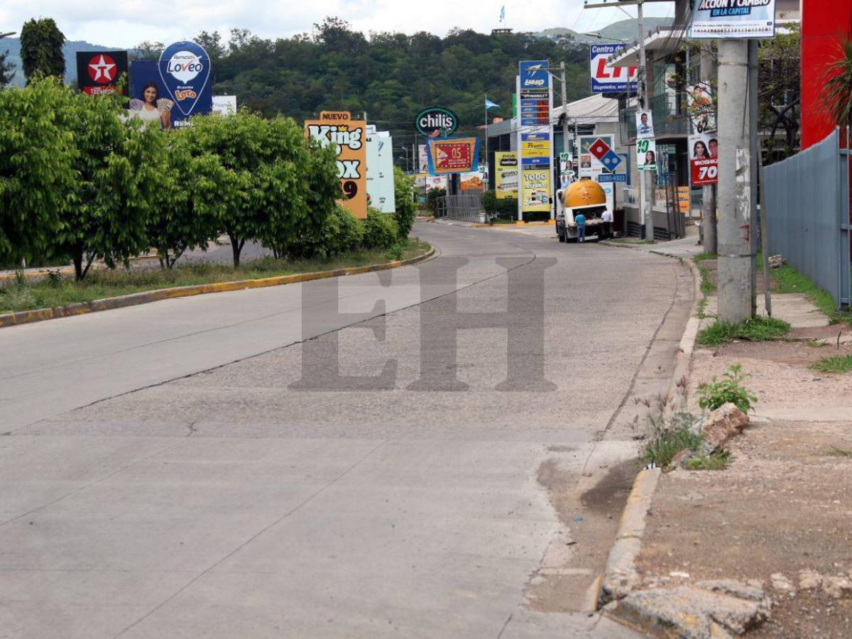 Sin tráfico y en total silencio: así lucen las calles de la capital esta Semana Morazánica