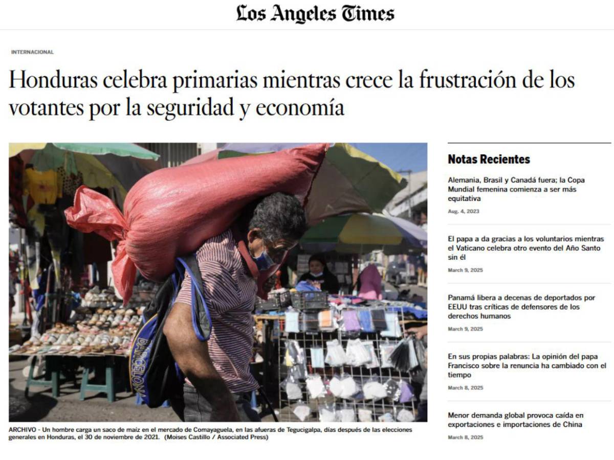 Elecciones en Honduras empañadas por tardía distribución de material: así informan medios internacionales
