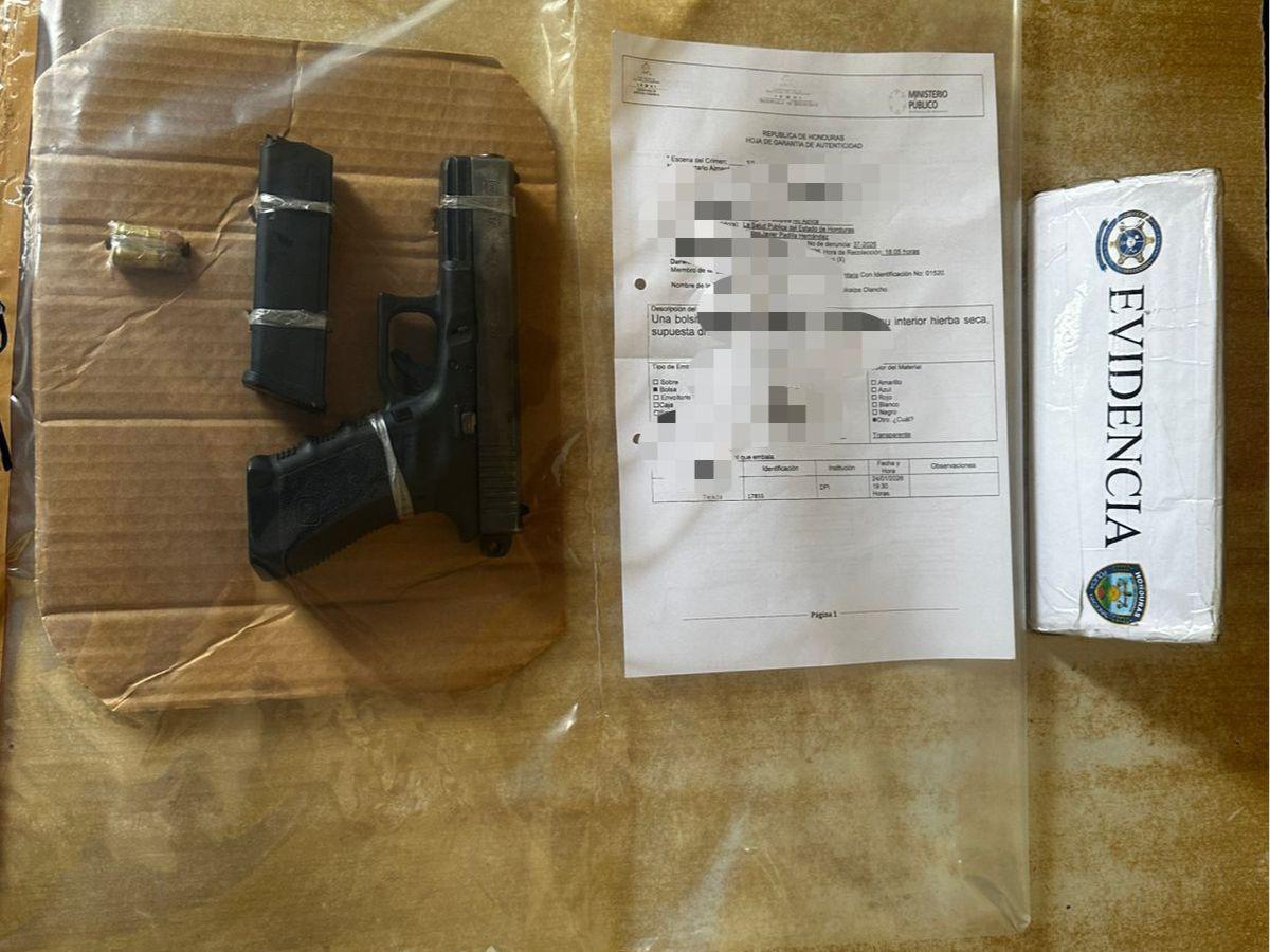 Encerrado y con el arma: así hallaron al primo que mató a dos hermanos en Olancho