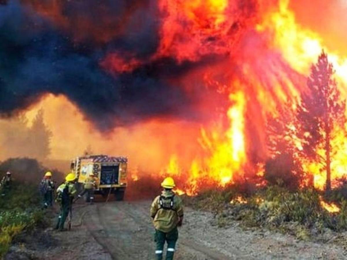 Imágenes de la Patagonia: el fuego arrasa 45,000 hectáreas y amenaza residencias