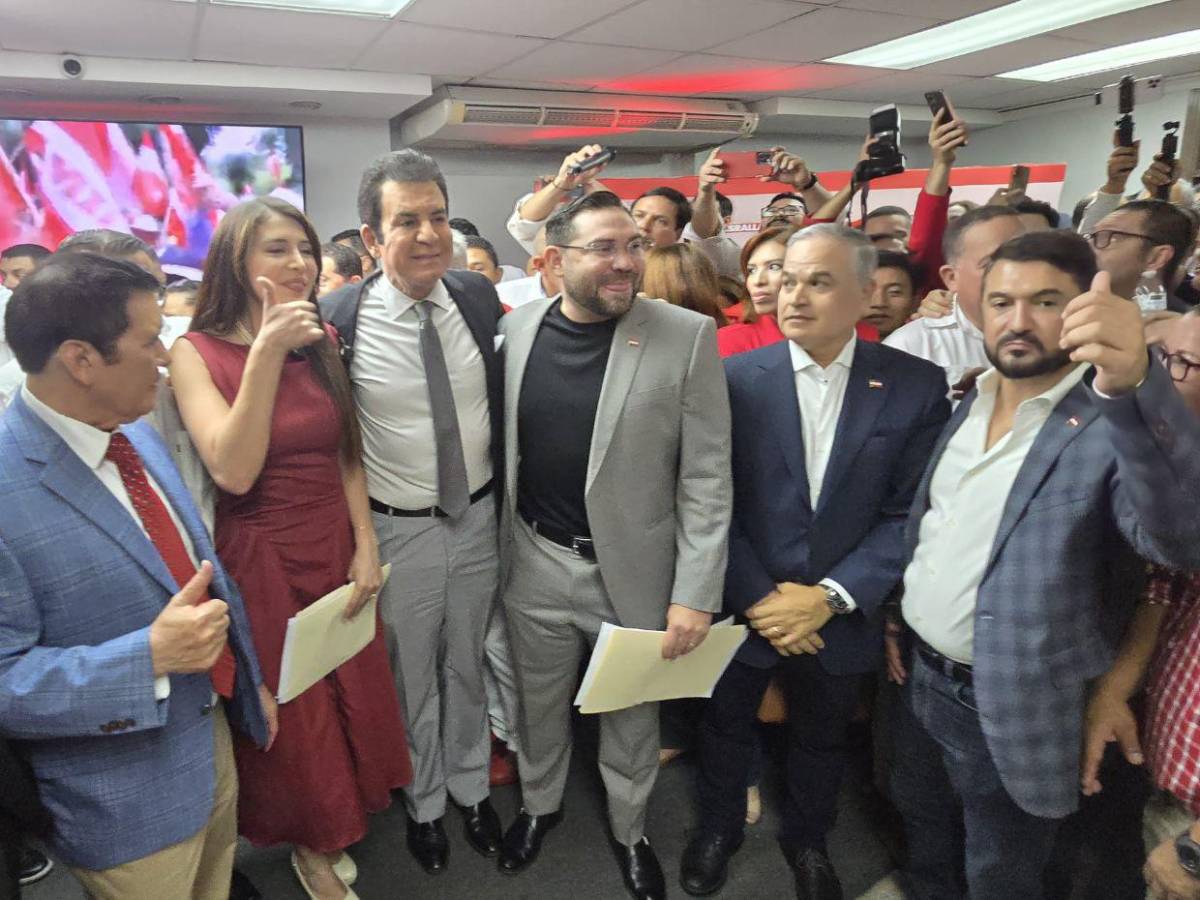 Nasralla y Cálix unen fuerzas del Partido Liberal de cara a elecciones generales