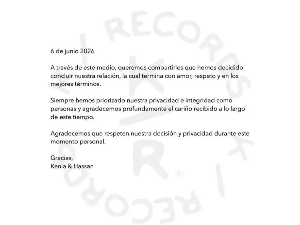 Kenia OS y Peso Pluma confirman que su relación amorosa terminó
