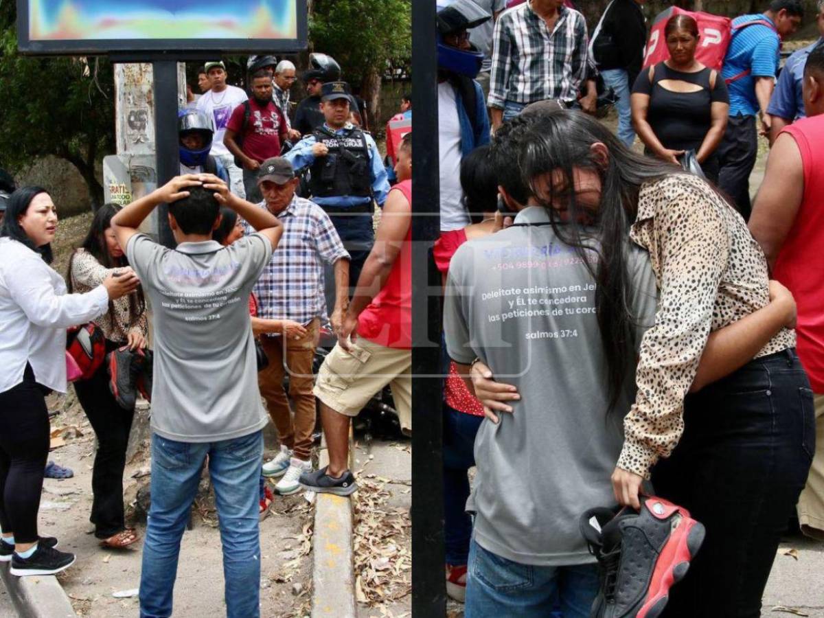 Por evitar atropellar una persona: motociclista queda muy herido en accidente en Tegucigalpa