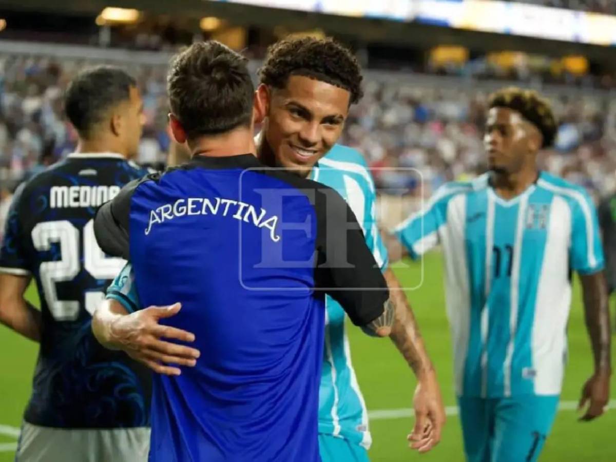 Messi sorprende a jugador hondureño y le da el regalo que todos querían