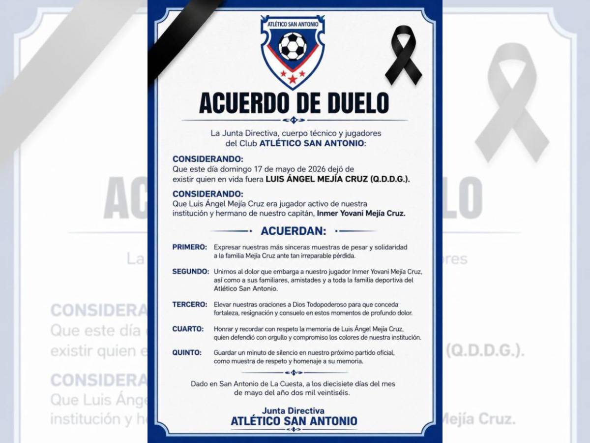 De celebrar un campeonato a la tragedia: Luis Mejía, futbolista asesinado en Comayagua