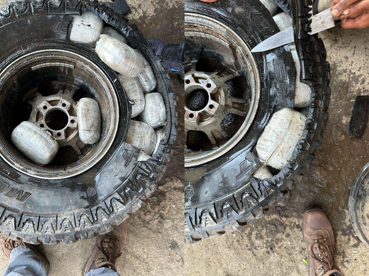 Llevaban marihuana oculta en las llantas: así transportaban droga por la carretera CA-5