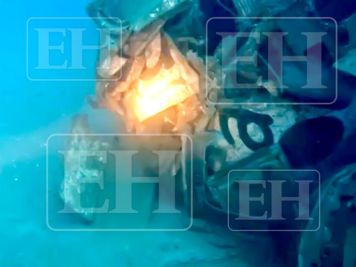 A un año de la tragedia aérea en Roatán: así luce desde el fondo del mar el avión