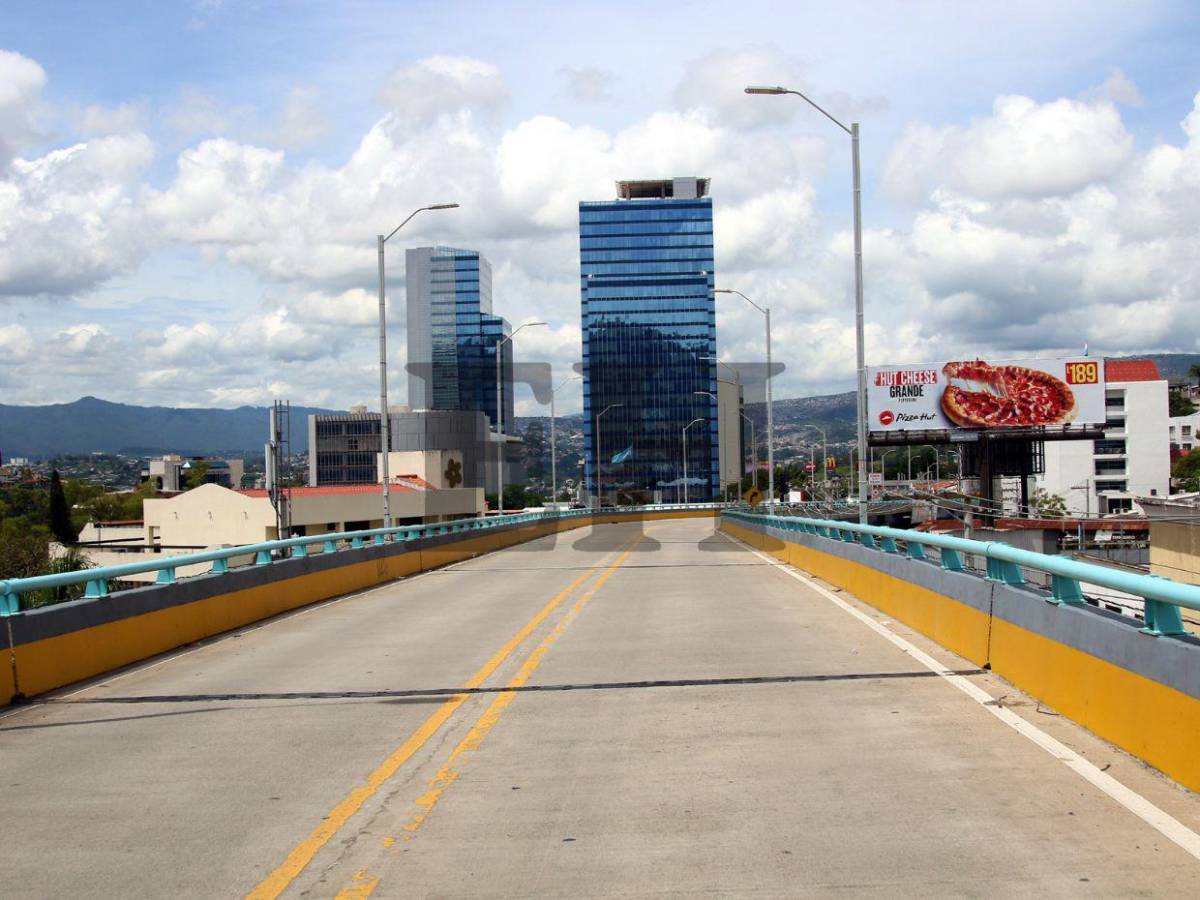Sin tráfico y en total silencio: así lucen las calles de la capital esta Semana Morazánica