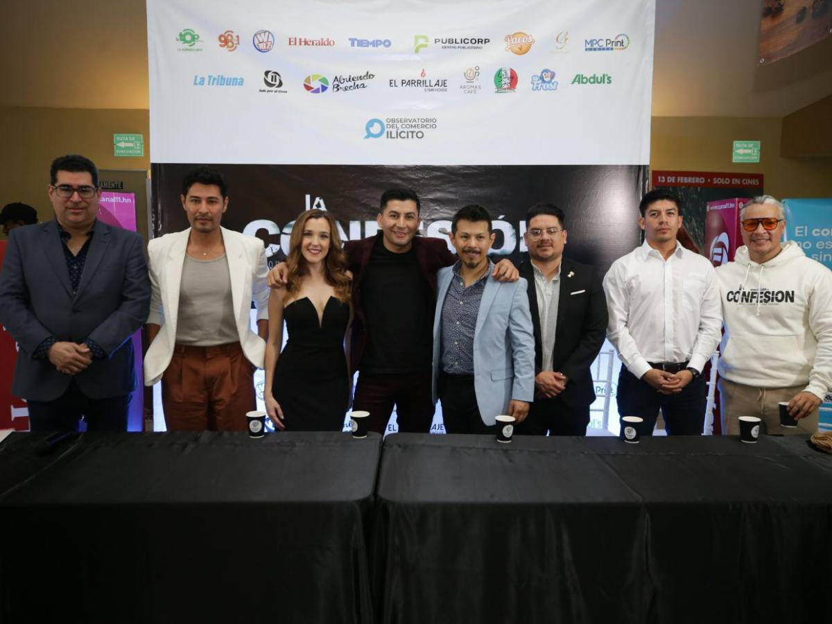 Elenco de “La confesión” asiste a la premier de la película en Honduras