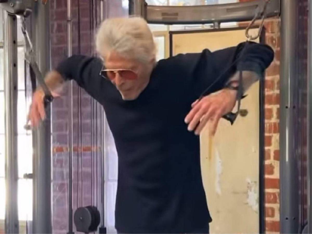 88 años y en forma: El actor Jorge Rivero sorprende con su rutina de ejercicio