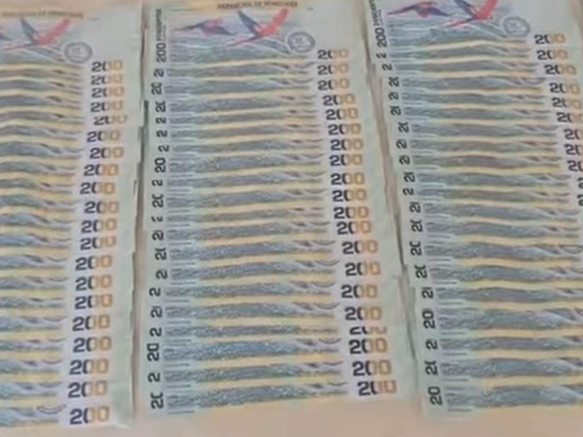 Más de 200 mil lempiras en billetes falsos de L200 han sido decomisados: ¿Dónde circulan más?