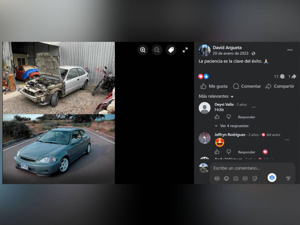 Aficionado de los carros modificados: David Argueta, joven asesinado en La Peña