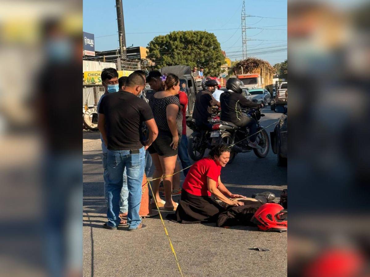 Daniel Peña iba a trabajar cuando fue embestido por dos carros en El Progreso