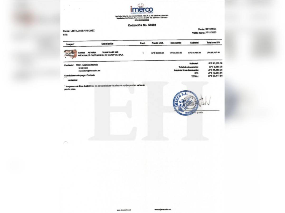 Jefe de RRHH del Infop pidió L100 mil a Sedesol para poner una cafetería sin registro